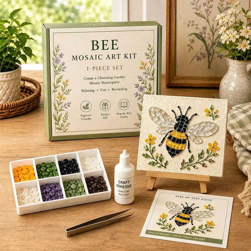 Watering Can Mosaic Art Kit for Beginners