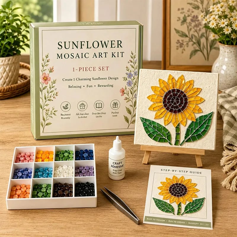 Watering Can Mosaic Art Kit for Beginners