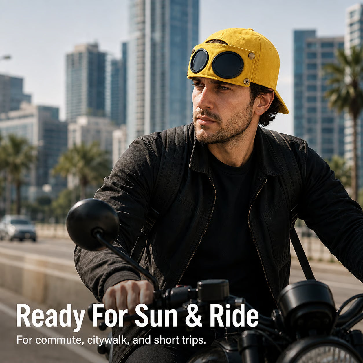 🧢 Men's Glasses-Friendly Pilot Cap