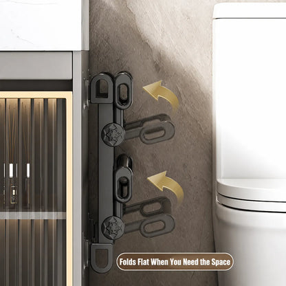 Fold-Flat Wall-Mounted Shoe Rack