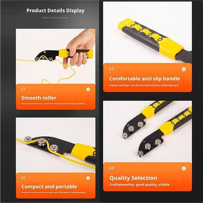 🔩Stainless Steel Cable Straightener Tool - Professional Manual Untwisting & Bending Device for Electricians, HVAC & Telecom Projects