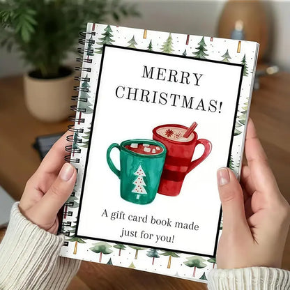 Christmas Gift Card Book Diy Spiral Bound Gift Card Book Christma Gift Cards Books Holde
