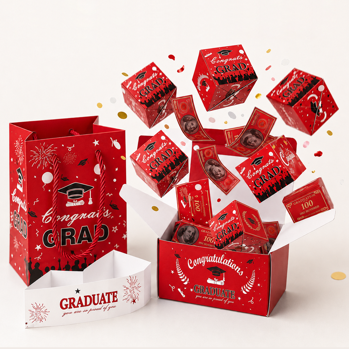 🎂 Surprise Pop-Up Gift Box for Graduation & Birthdays