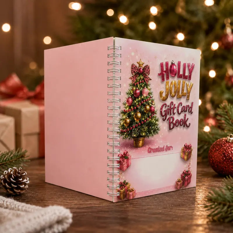 Christmas Gift Card Book Diy Spiral Bound Gift Card Book Christma Gift Cards Books Holde
