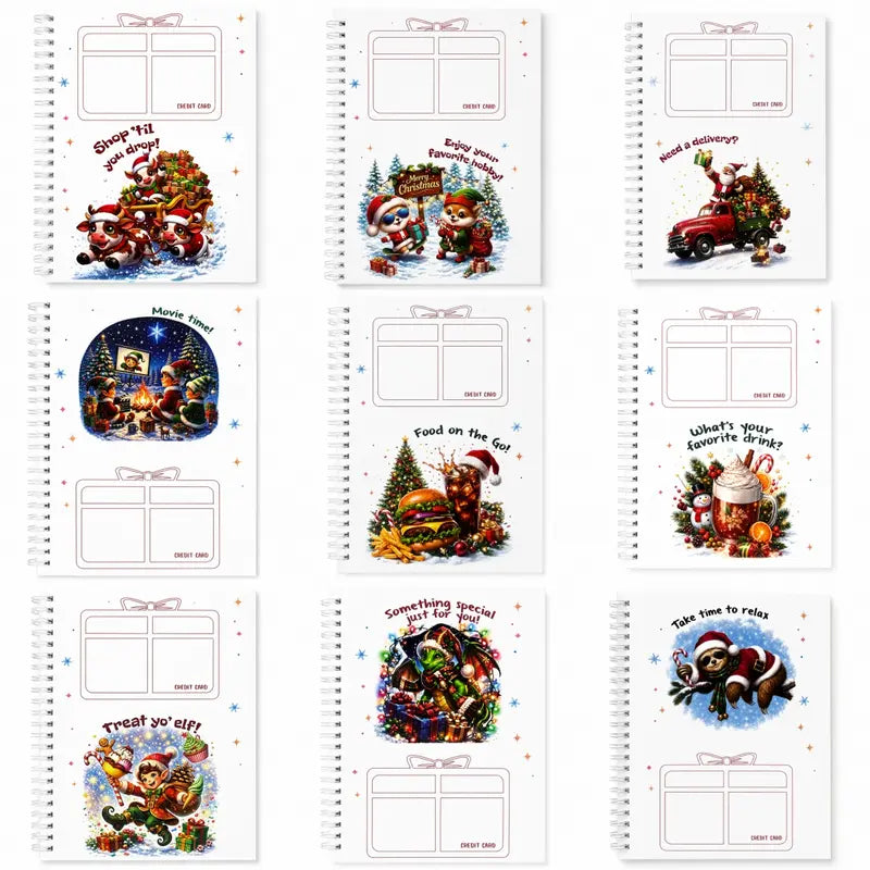 Christmas Gift Card Book Diy Spiral Bound Gift Card Book Christma Gift Cards Books Holde