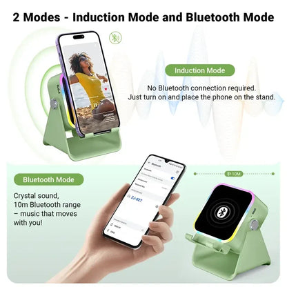 5-in-1 Wireless Induction Speaker Stand