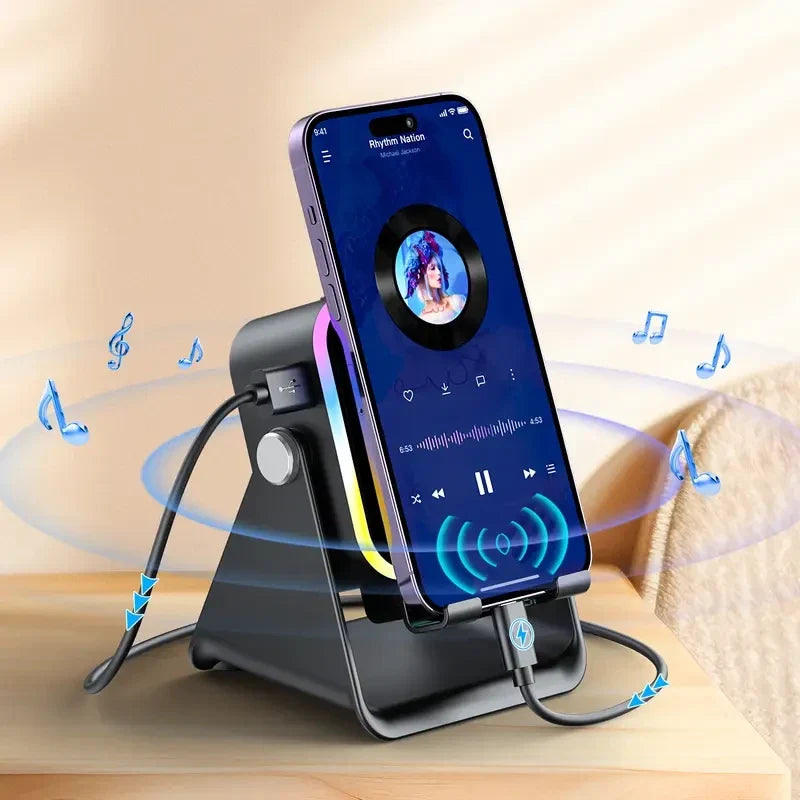 5-in-1 Wireless Induction Speaker Stand