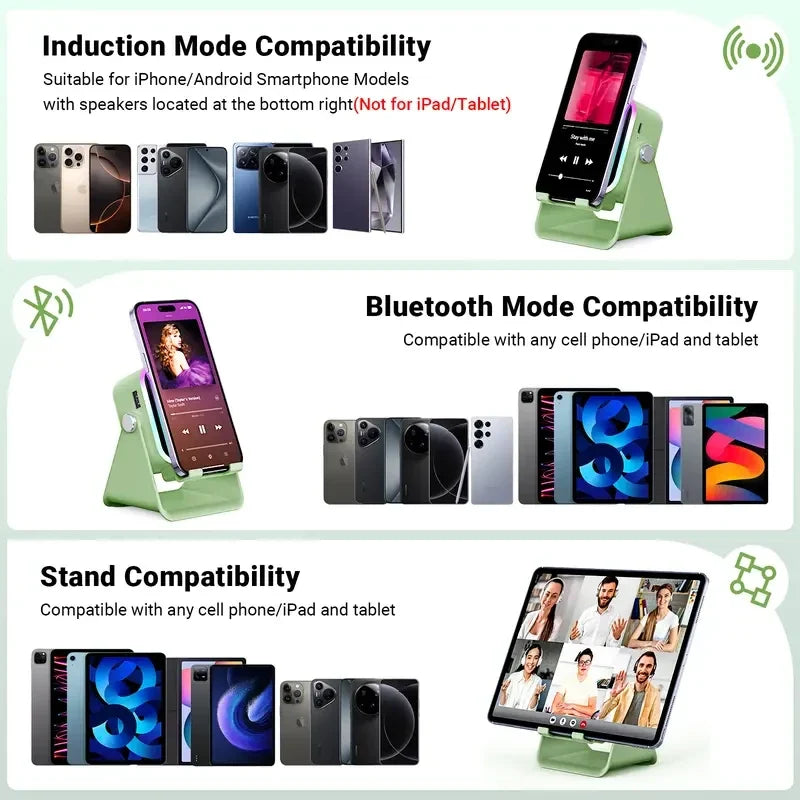 5-in-1 Wireless Induction Speaker Stand