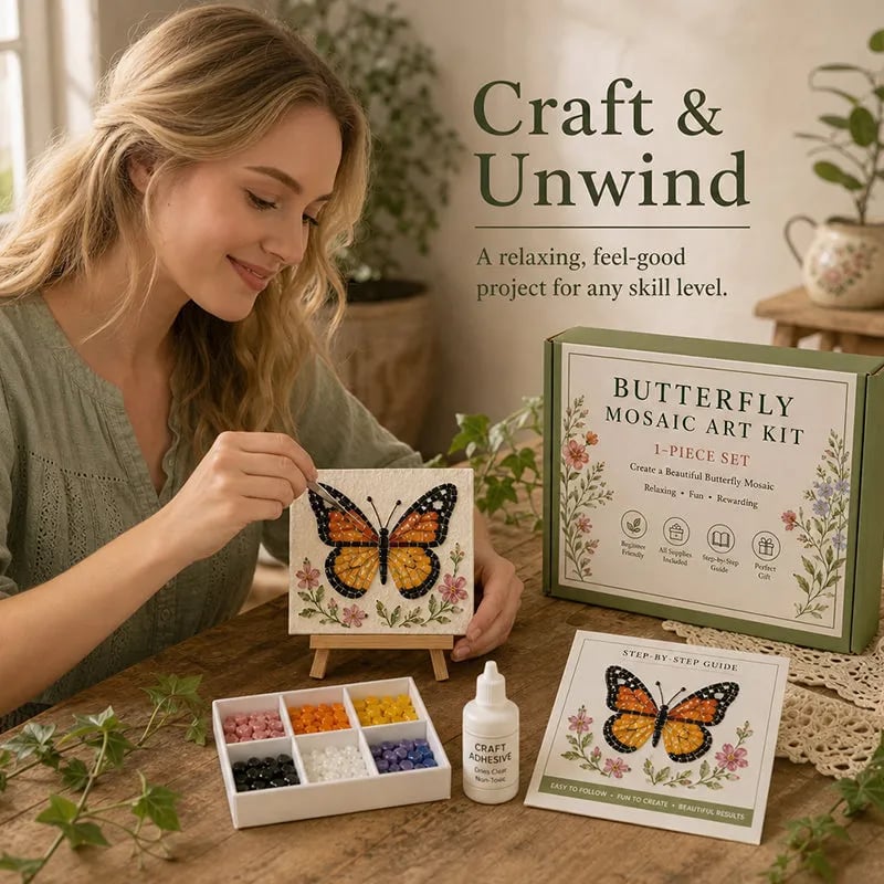 Watering Can Mosaic Art Kit for Beginners