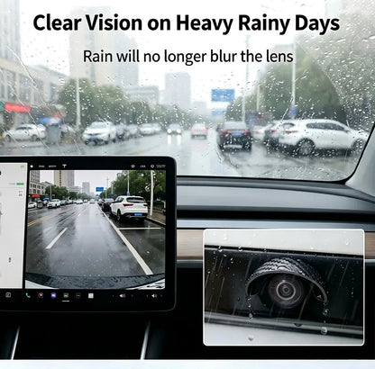 4pcs Car Rear‑View Camera Rain Shield Waterproof Protector Hood Rain‑Proof Visor Accessory for Car Side & Rear Camera
