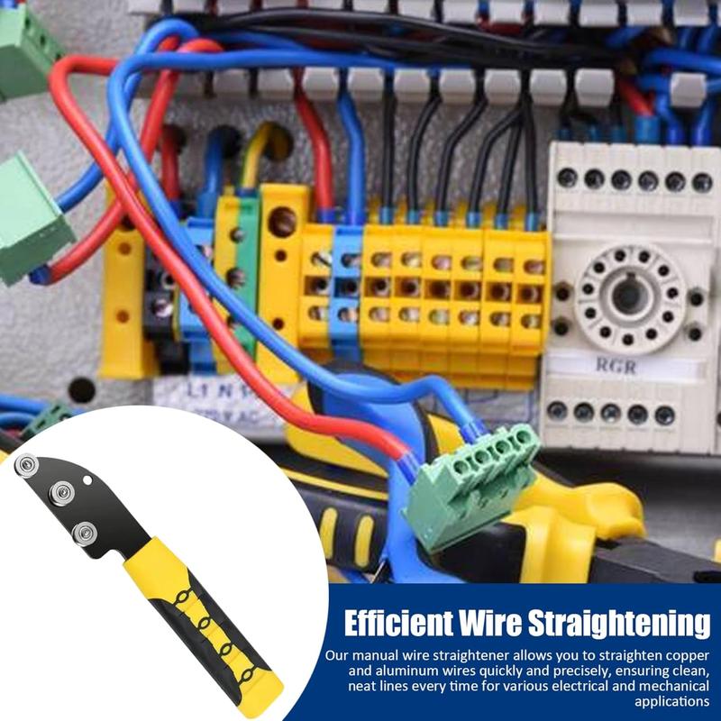🔩Stainless Steel Cable Straightener Tool - Professional Manual Untwisting & Bending Device for Electricians, HVAC & Telecom Projects