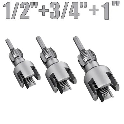 🔧 PVC Pipe Threading Tool – Integrated Internal & External Thread Cutter for Plumbing DIY Repairs