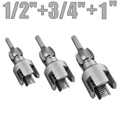 🔧 PVC Pipe Threading Tool – Integrated Internal & External Thread Cutter for Plumbing DIY Repairs