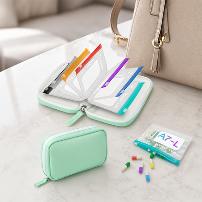 Waterproof Pill Pouch Set- 7Pcs Bags Inside