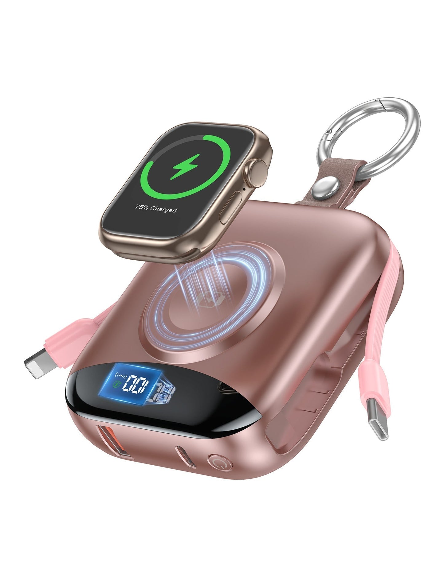 🔋 3-in-1 Magnetic Power Bank 10000mAh – Portable Charger for iPhone, Apple Watch & AirPods