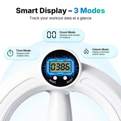 360° Rotating Wrist & Forearm Trainer with LED Display for Men and Women