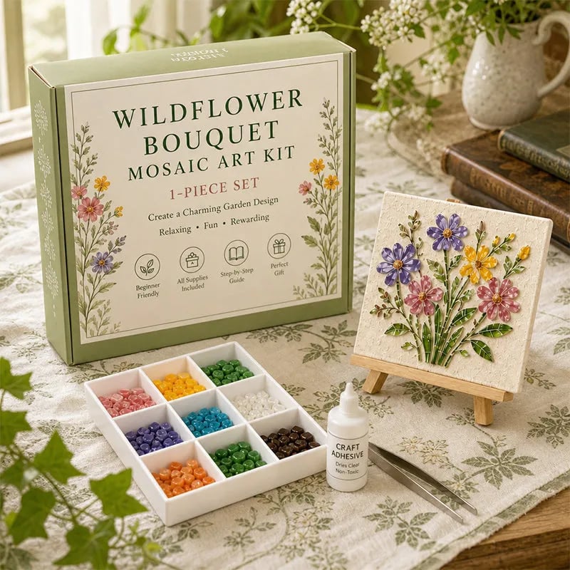 Watering Can Mosaic Art Kit for Beginners