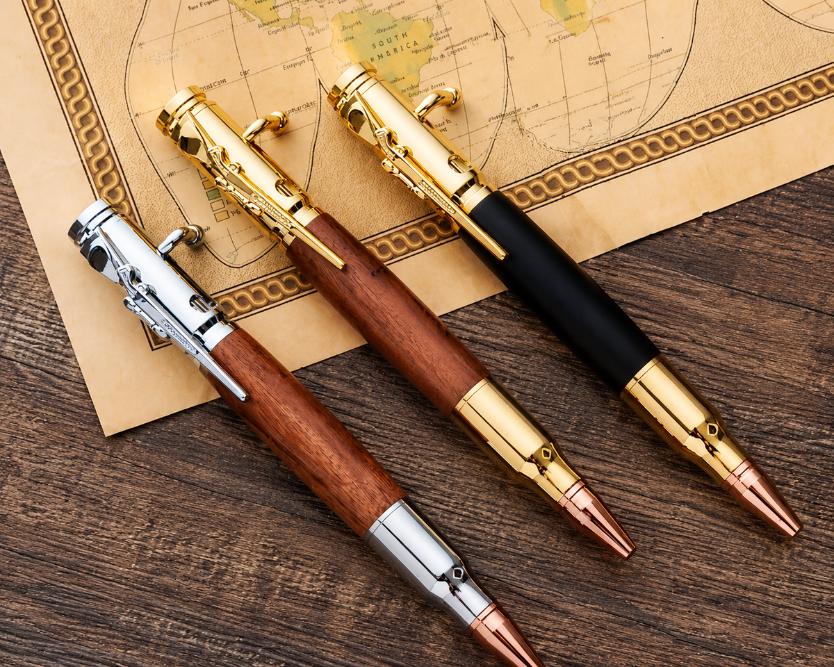 🖊 Bolt Action Wooden Bullet Pen | Crafted From Real Wood