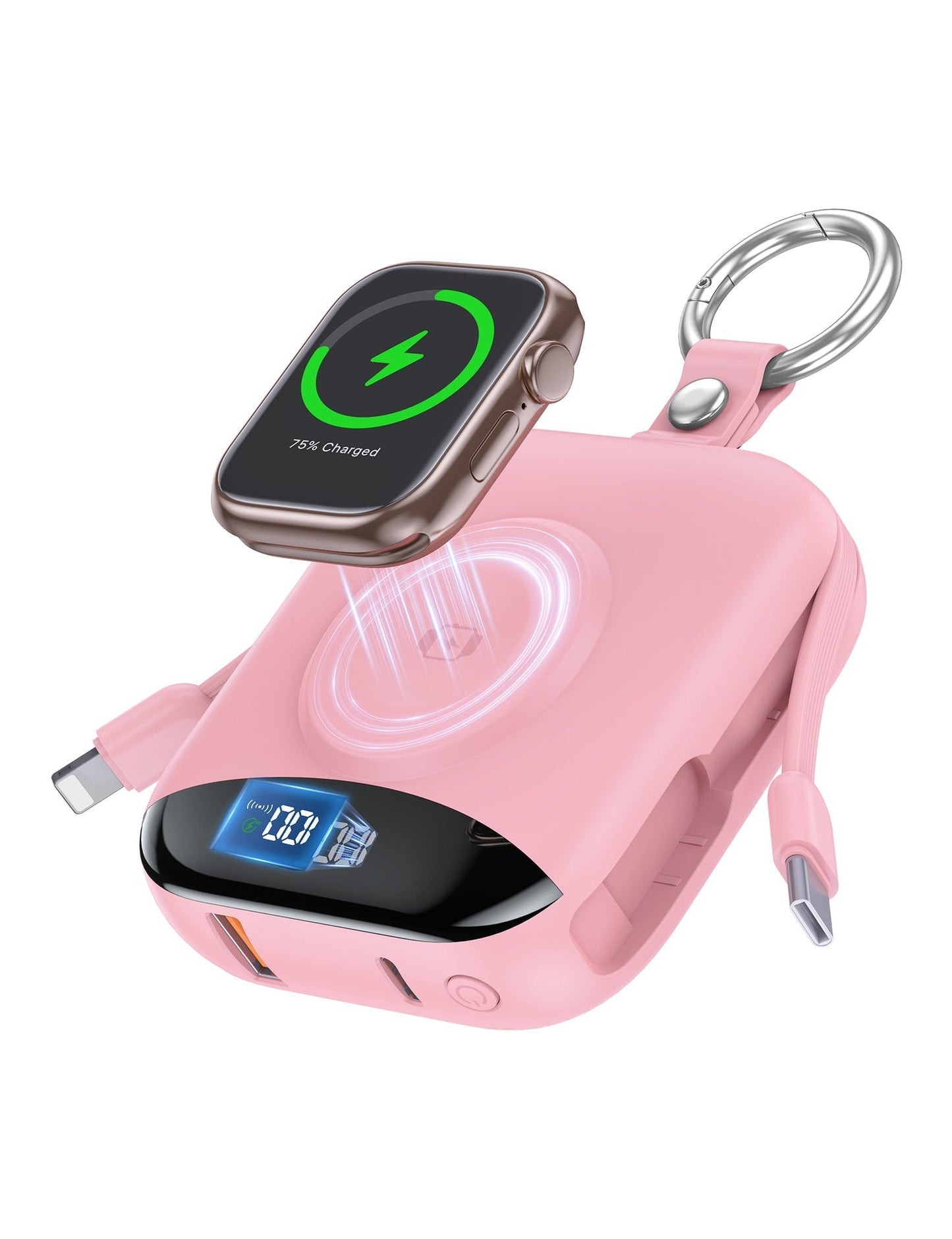 🔋 3-in-1 Magnetic Power Bank 10000mAh – Portable Charger for iPhone, Apple Watch & AirPods