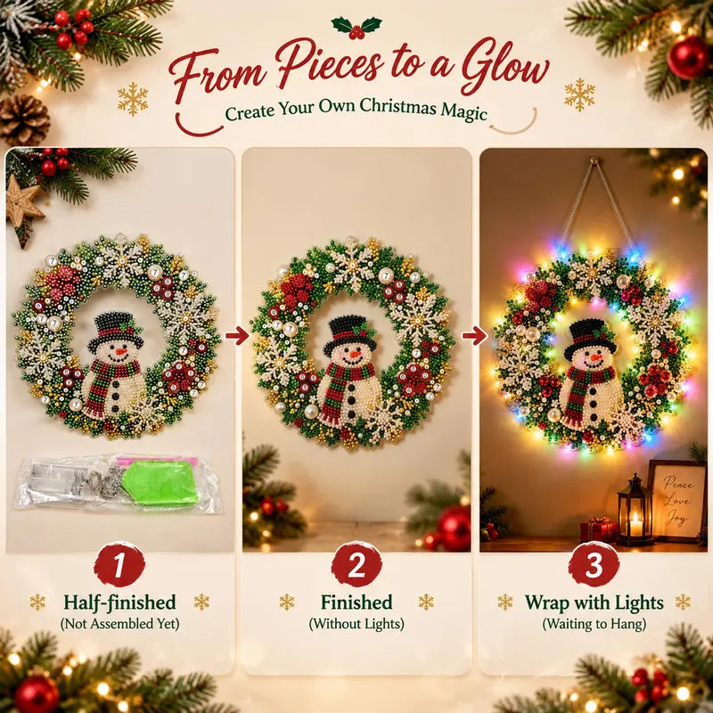 Christmas Diamond Painting Ornament Kit – 18 Designs