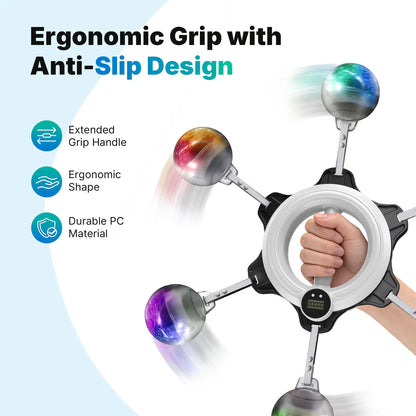 360° Rotating Wrist & Forearm Trainer with LED Display for Men and Women