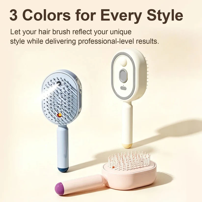 ✨ Essential Oil Mist Comb, Anti-Tangle Electric Massage Brush
