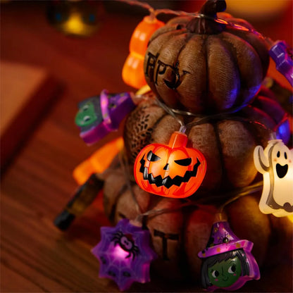 Glowing Halloween Character String Lights