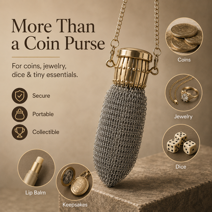 Vintage 1920s Style Coin Purse – Retro Antique-Inspired Change Wallet