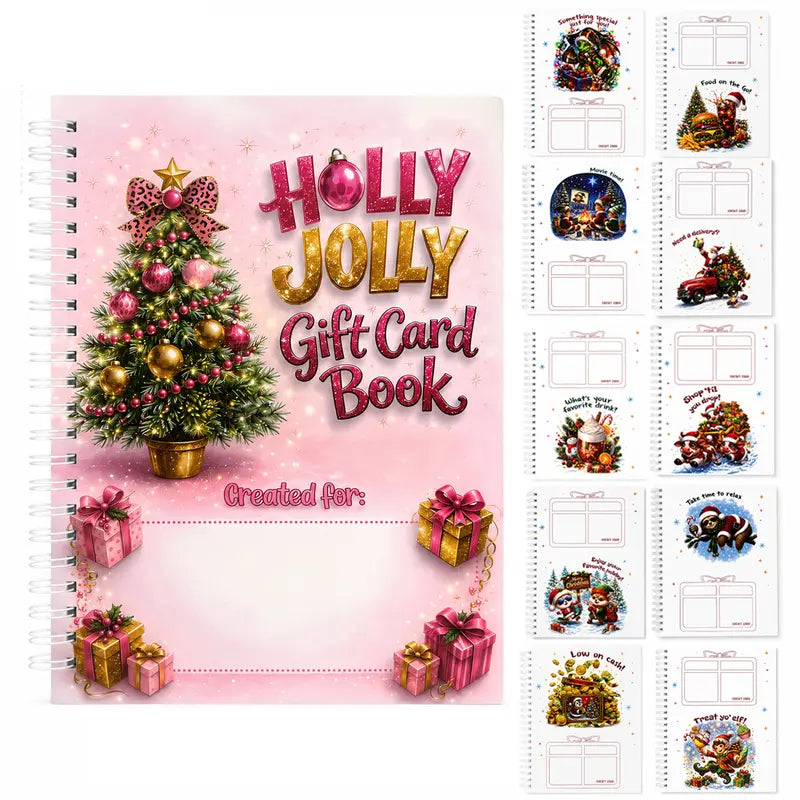 Christmas Gift Card Book Diy Spiral Bound Gift Card Book Christma Gift Cards Books Holde