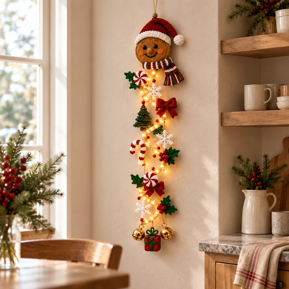 🎄 Glowing Christmas Door Hanger