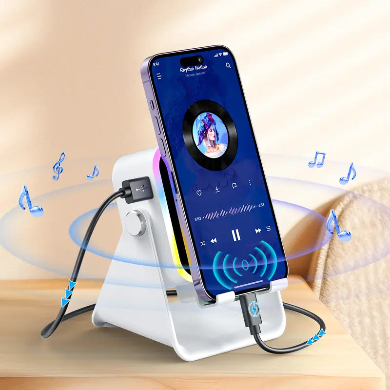 5-in-1 Wireless Induction Speaker Stand