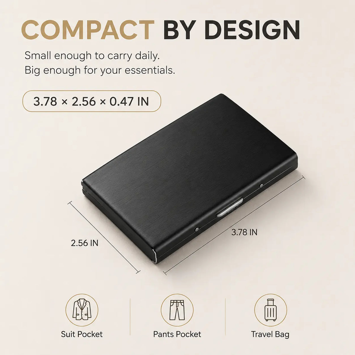 🔒 Ultra-Slim RFID Blocking Card Holder