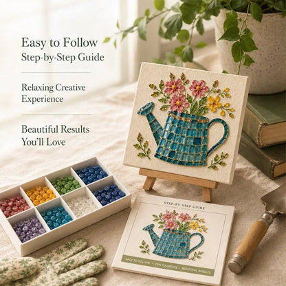 Watering Can Mosaic Art Kit for Beginners