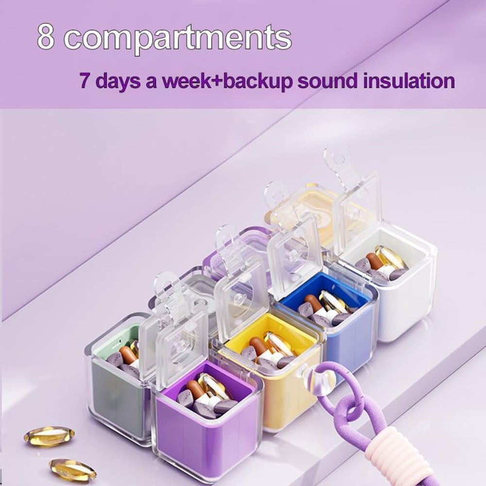 💊 Colorful Cube Pill Organizer
