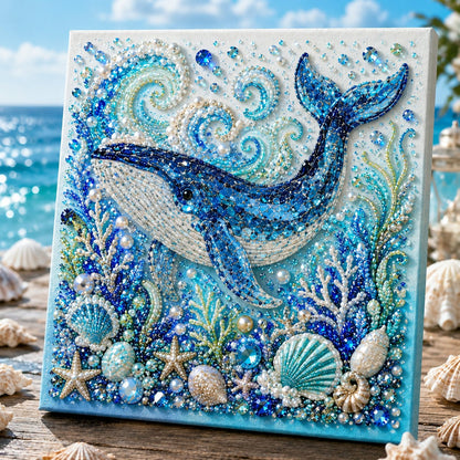 Ocean Theme Pearl Art DIY Kit – Relaxing DIY Craft to Create Stunning Coastal Artwork