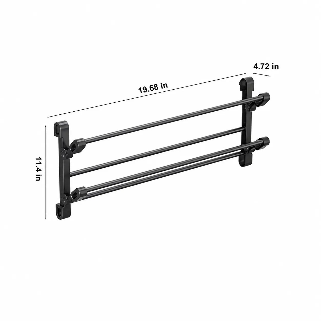 Fold-Flat Wall-Mounted Shoe Rack