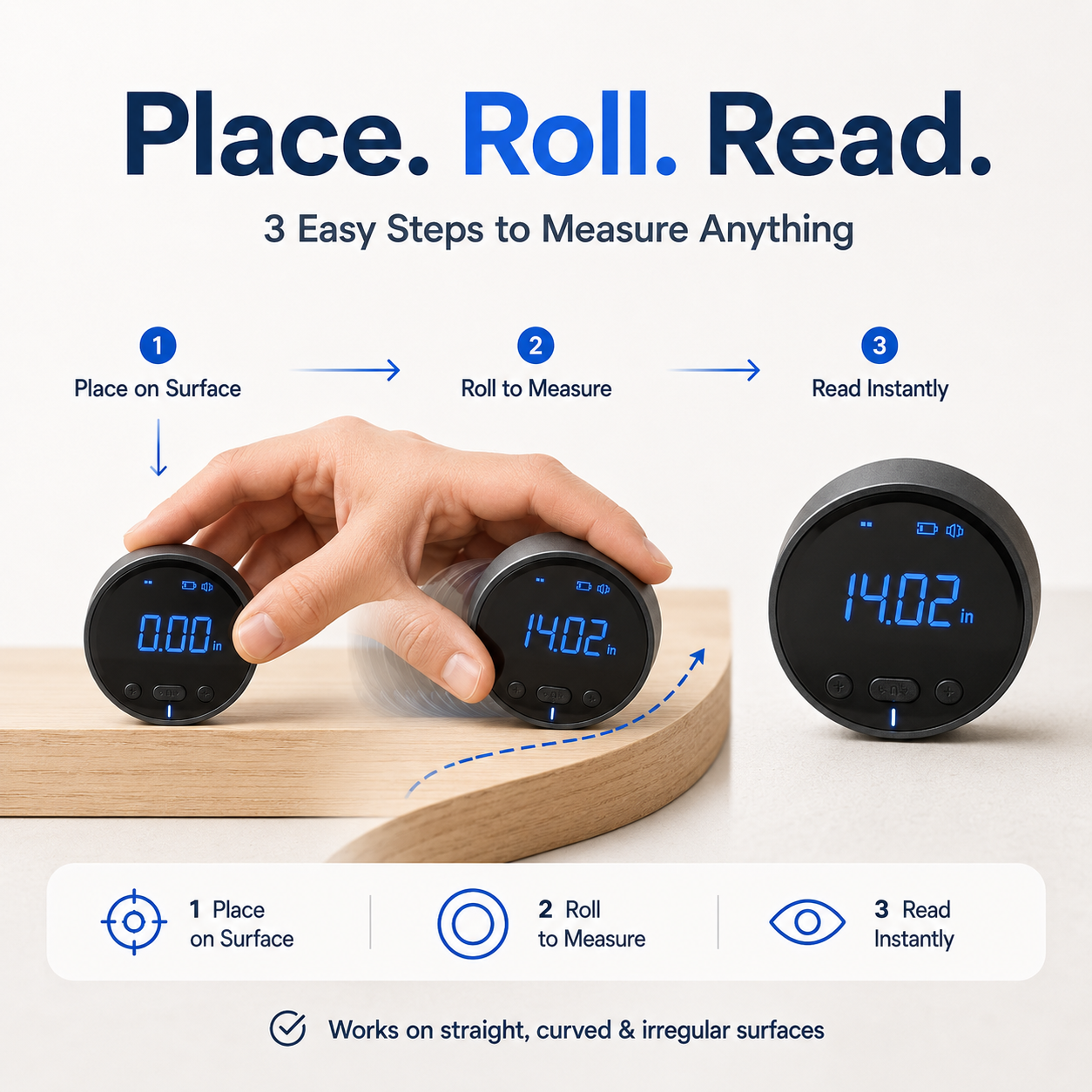 🔧 Digital Distance Measuring Wheel With LCD Display