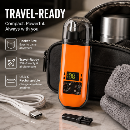 Professional LED Display Nose Hair Trimmer