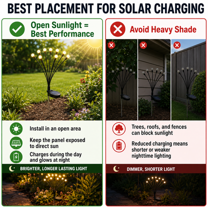 Outdoor Solar Firefly Lights 2 Pack
