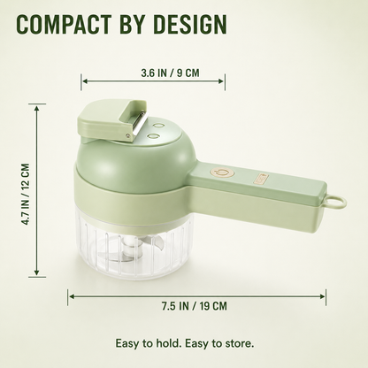✨4 in 1 Electric Vegetable Chopper Set, Electric Food Processor