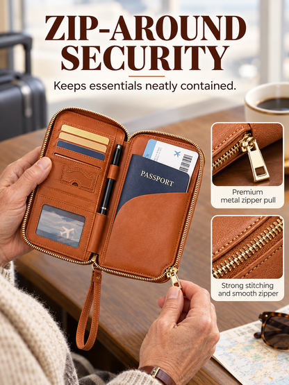 ✈️ Travel Deal – Zipper Passport Organizer