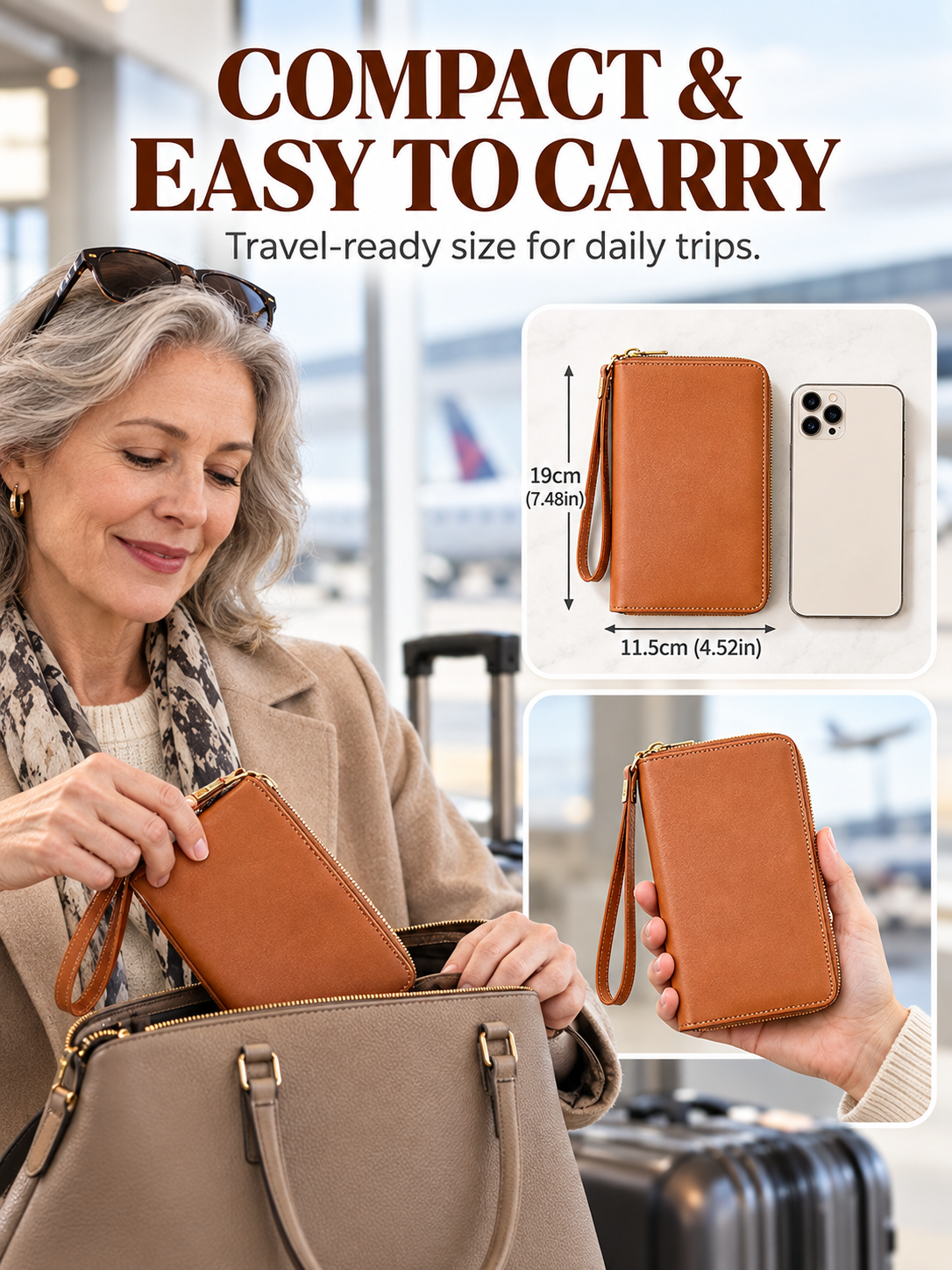 ✈️ Travel Deal – Zipper Passport Organizer