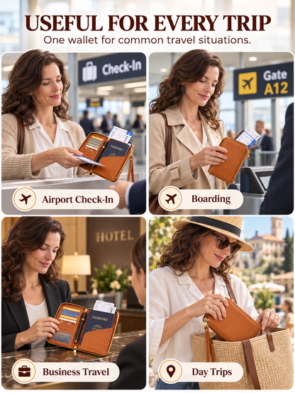 ✈️ Travel Deal – Zipper Passport Organizer