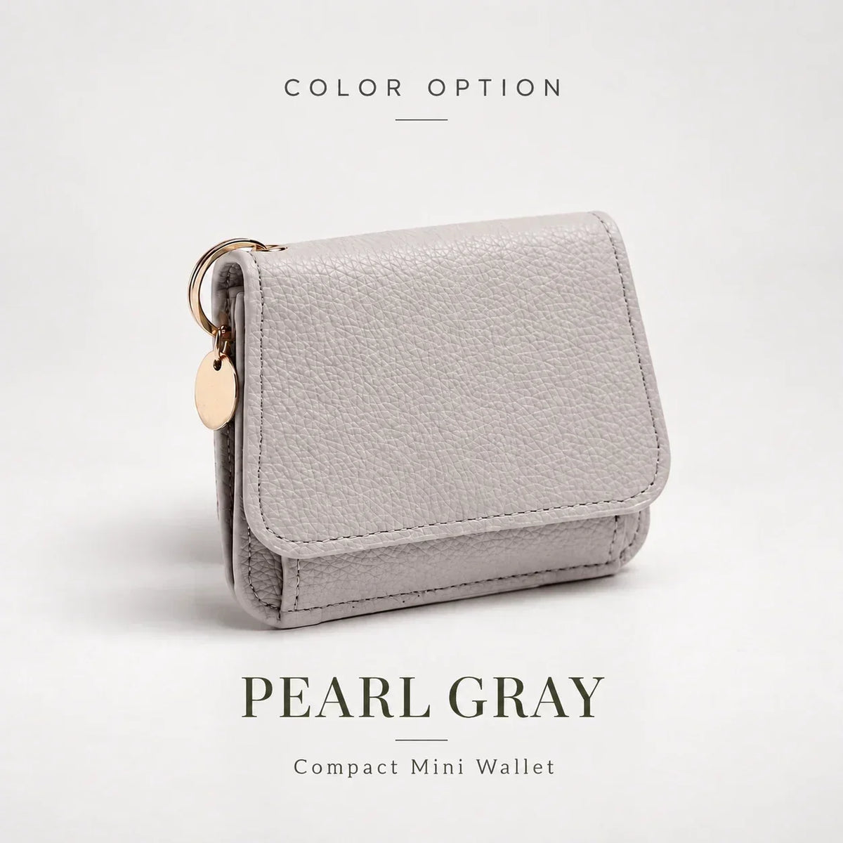 ✨Compact PU Leather Card Wallet with ID Window & Coin Pocket