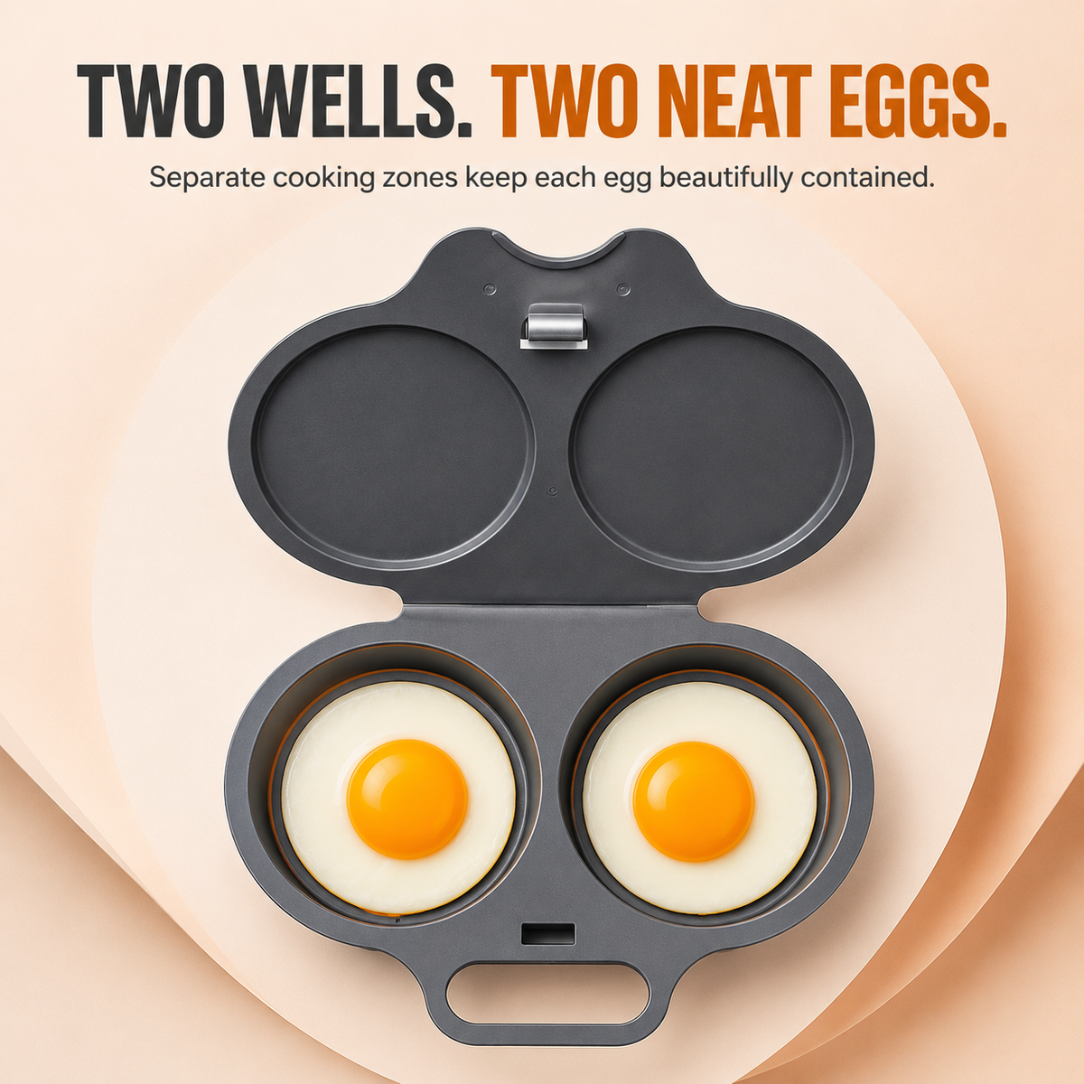 🍳 2-Egg Microwave Poacher – Easy Dual-Cavity Breakfast Cooker🍳