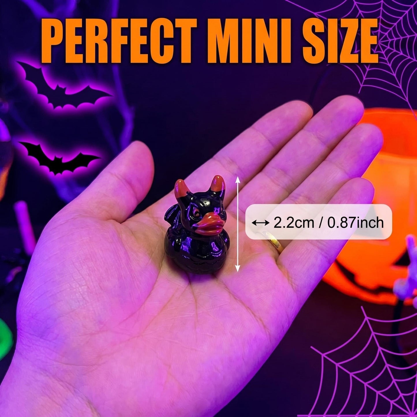 Mini Devil Ghost Skull Resin Ducks-Cute Spooky Desktop Decor