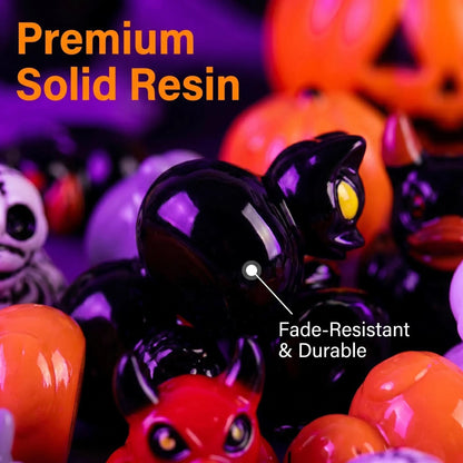Mini Devil Ghost Skull Resin Ducks-Cute Spooky Desktop Decor