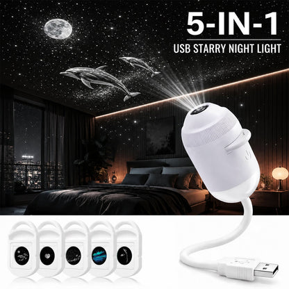 Plug-and-Play HD Star Projector
