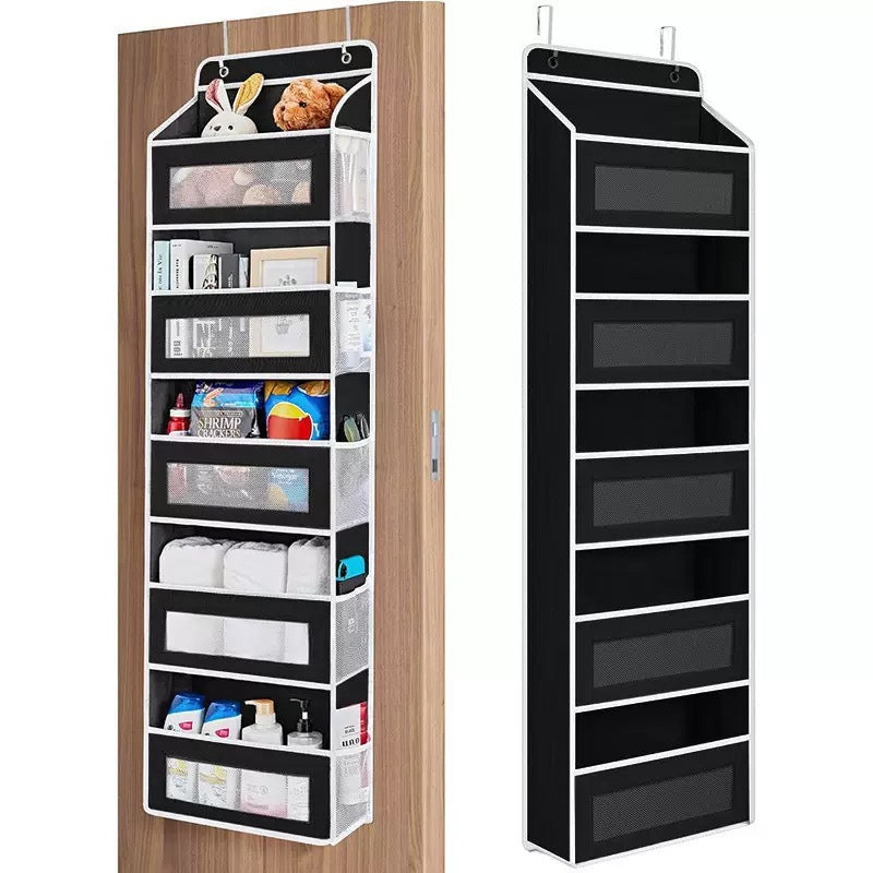 5-Tier Over Door Organizer – 5 Large Mesh Pockets, Anti-Tilt, 44 lb Capacity, Space Saver for Home