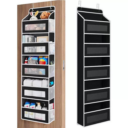 5-Tier Over Door Organizer – 5 Large Mesh Pockets, Anti-Tilt, 44 lb Capacity, Space Saver for Home